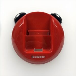 BROOKSTONE iDesign RETRO CLOCK iPod & iPhone Ready Red – Used